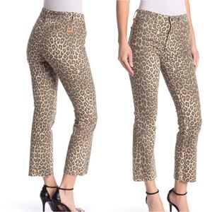 Joe’s Jeans The Callie High Rise Cropped Bootcut Denim in Amur Leopard Print
